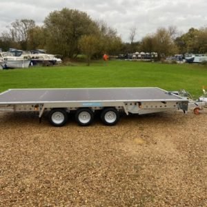 16ft Flat Bed Trailer - FBT-151 with Tilt and Winch