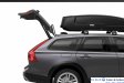 Force XT roof box on estate car with boot up
